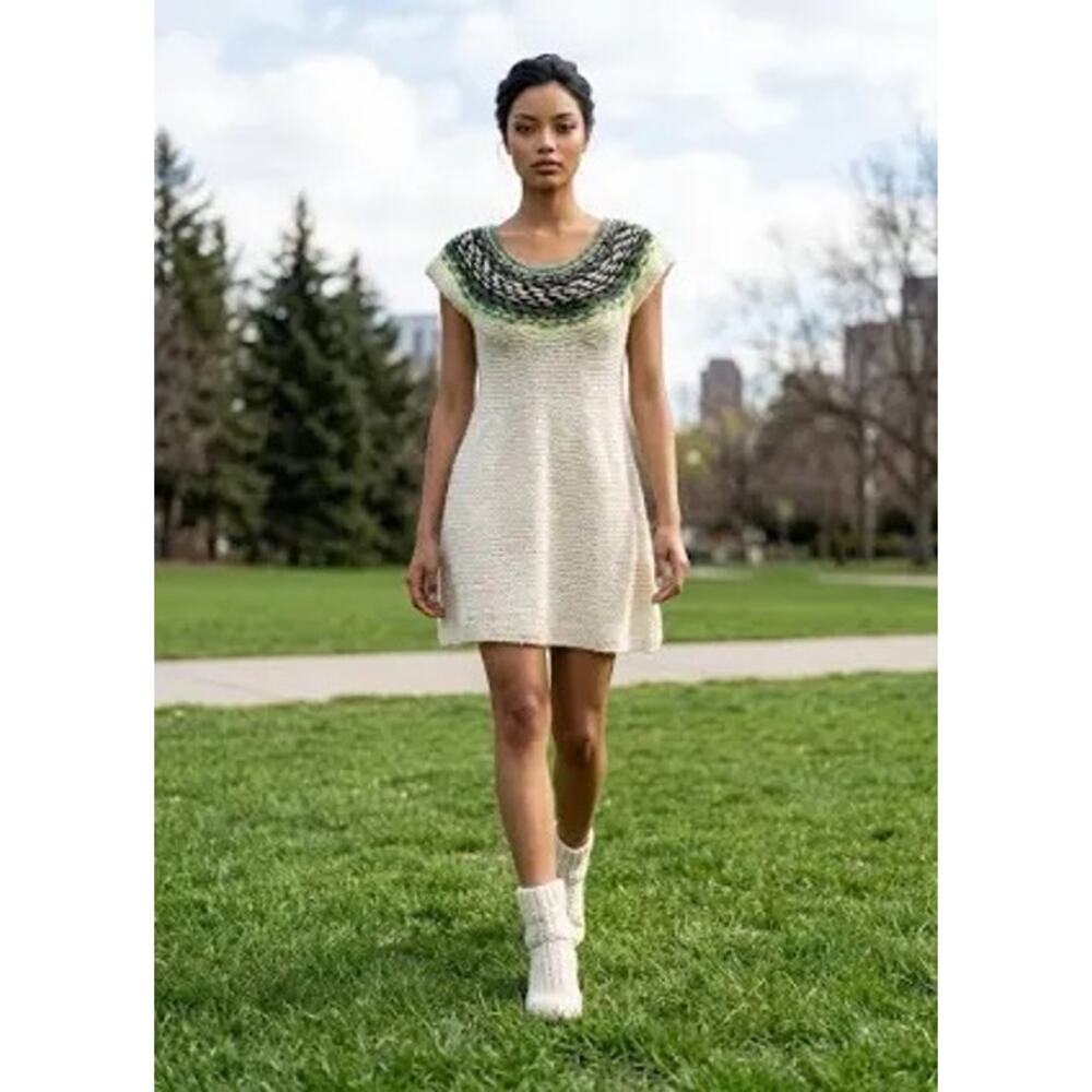 Free People Alpaca Knit Wool Mini Dress, Size Small